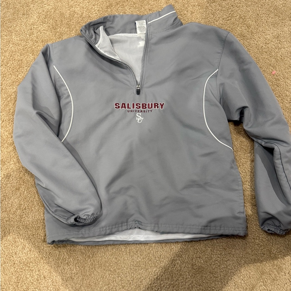 Salisbury University Russell Athletic Gray Raincoat Lightweight Water-Resistant